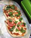 Pizza casera a la parrilla