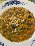 Zuppa farro e castagne