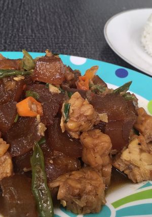 Foto resep Tempe Cecek (Kikil) Cabe Hijau