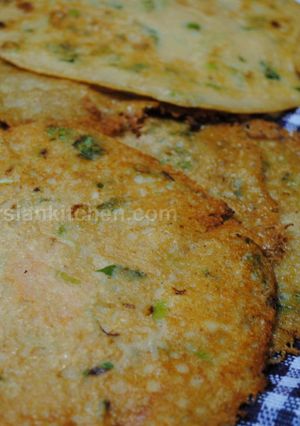 A picture of Spicy lentil flatbread.