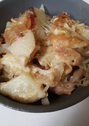 A picture of Potato Cabbage Casserole.