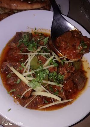 A picture of Mutton karahi.