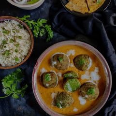 A picture of Shahi palak kofta.