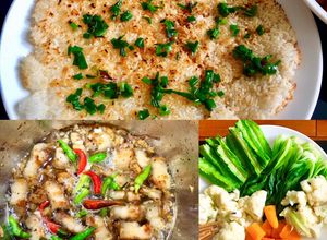 Hình của món Cơm cháy kho quẹt.