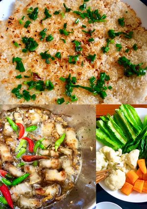 Hình của món Cơm cháy kho quẹt.