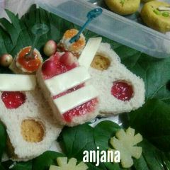 A picture of Butterfly sandwich...