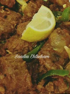 A picture of Highway style Koyla MUTTON karahi.