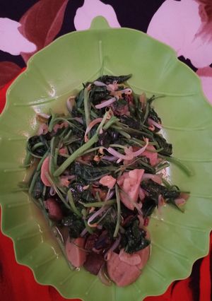 Foto resep Tumis bayam bakso jamur
