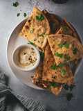 Spiced Pork & Feta Cheese Stuffed Flatbreads