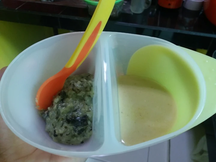 Cara Mudah Menyiapkan Resep MPASI 8m Bubur Bayam Opor Ayam yang Sempurna Anti Ribet, Sempurna