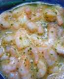 Langostinos rebozados al horno