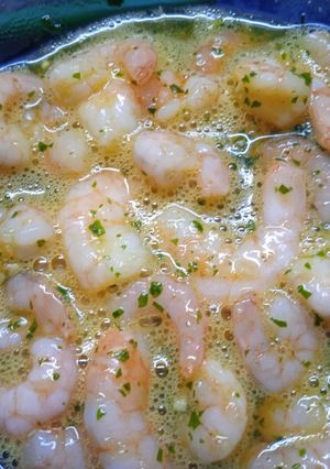 Una foto de Langostinos rebozados al horno