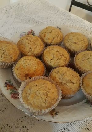 Una foto de Muffins de manzana y coco