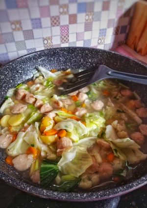 Foto resep Sayur Sop Bakso