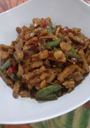Foto resep Orek tempe kacang panjang