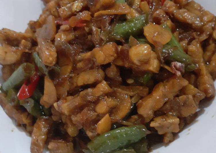 Cara Membuat Orek tempe kacang panjang, Menggugah Selera