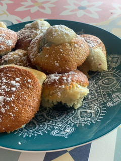 Una foto de Muffins de arándanos (sugar free, adaptadas para BLW)