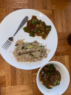 A picture of Complete Vegan Chinese Dinner.