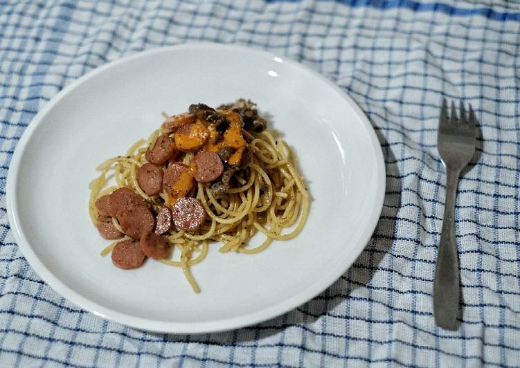 Cara Gampang Menyiapkan Spaghetti Blackpepper Mentai Anti Gagal