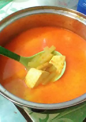 Foto resep 12. Sayur santan tahu labu