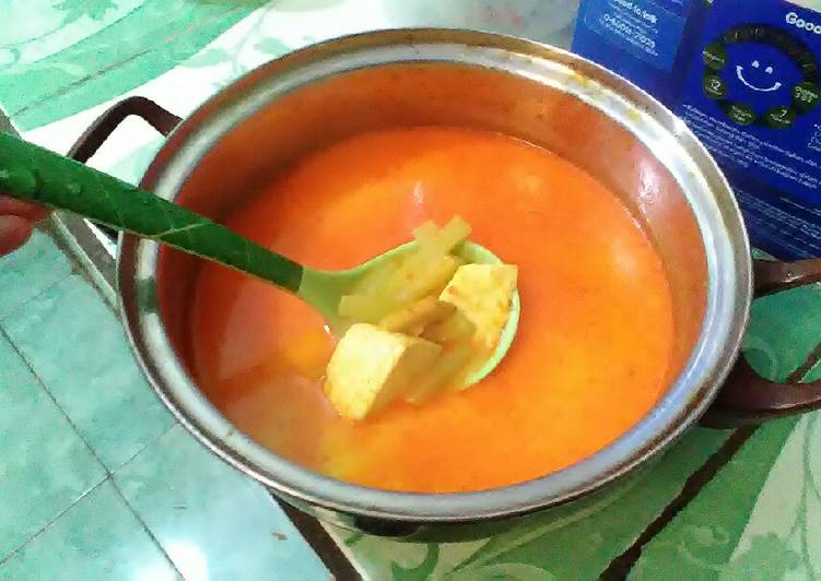 12. Sayur santan tahu labu