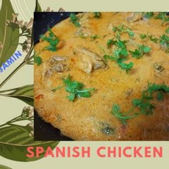 A picture of Spanish chicken curry.