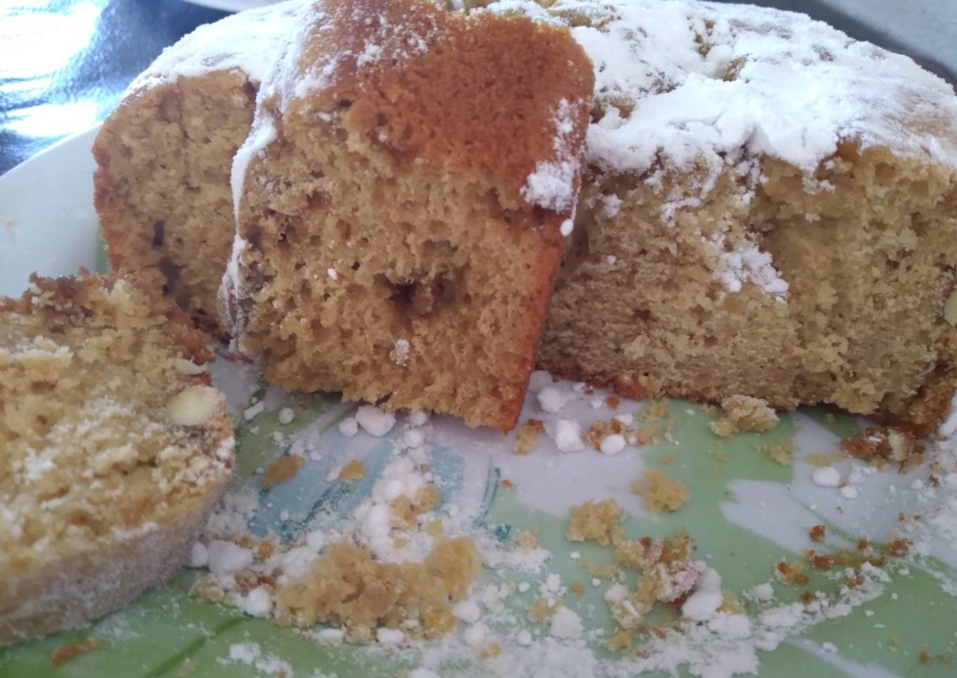 Torta de harina de arroz, naranja y almendras 🤤 saludable 😋