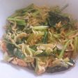 Tumis sawi sederhana campur mie