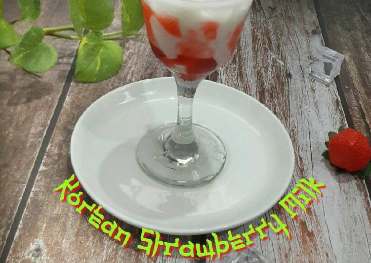 Resep Korean Strawberry Milk yang Sempurna