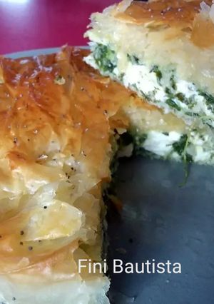 Foto principal de Pastel de espinacas y acelgas con pasta filo