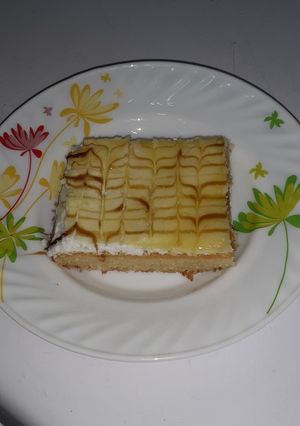 صورة لوصفة بسبوسة بالكريمة الليمون