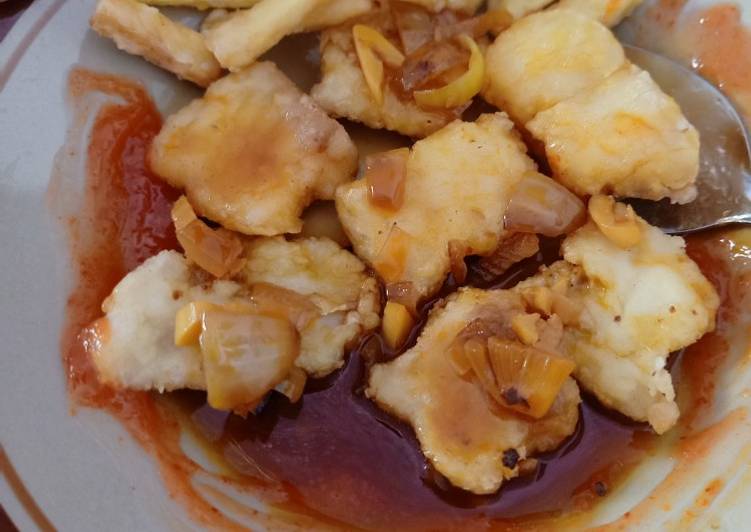 Resep Dori fillet crispy saus yang enak