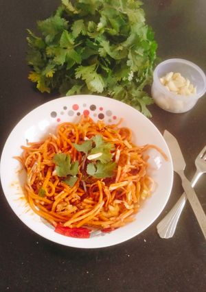 A picture of Chowmein (veg Chowmein) 😋😋😋.
