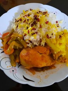 عکسی از دستور زرشک پلو با مرغ