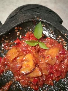 Foto resep Sambal terong asam