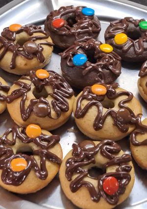 Una foto de Donas horneadas con chips de chocolate