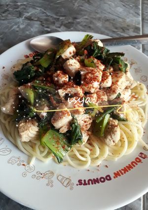 Foto resep Spagetti aglio lio ala ala (menu diet)