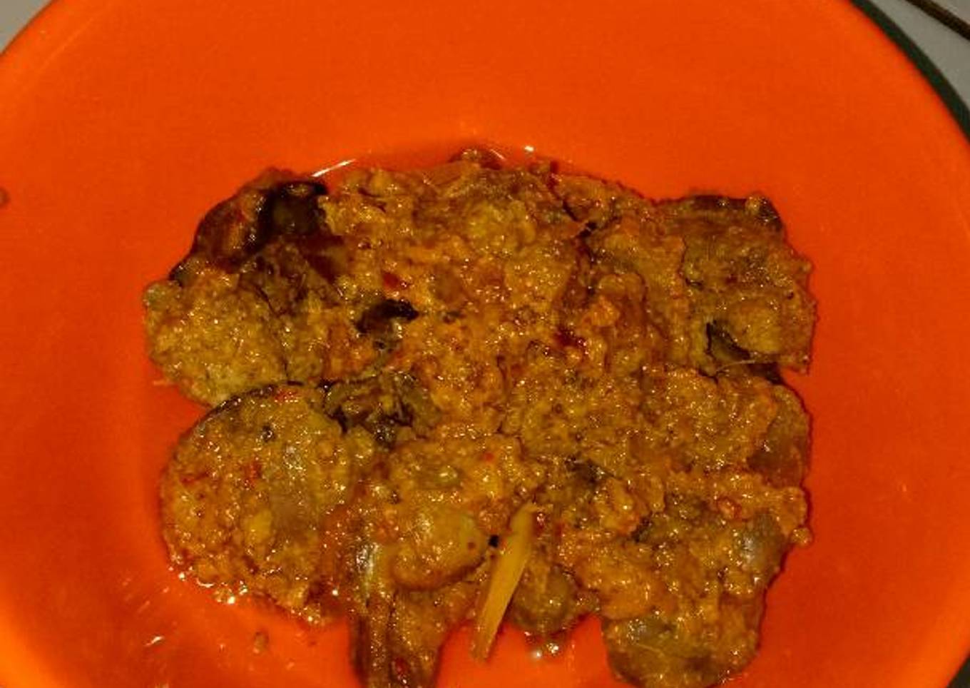 Rendang ati ampela