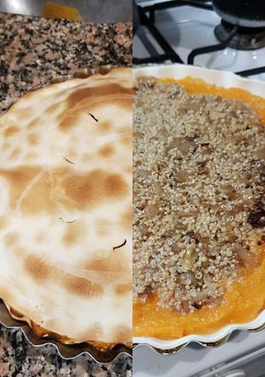 Una foto de Tarta de calabaza y quinoa   Deliciosa