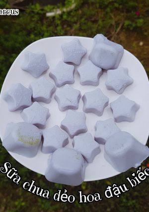 Hình của món #42 | Sữa chua dẻo hoa đậu biếc.