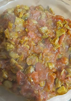 عکسی از دستور املت قارچ و گوجه🍅🍄