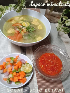 Foto resep Sobat - soto betawi kuah santan