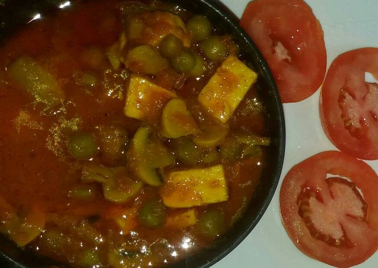 Easiest Way to Make Quick Matar Mushroom ki sabji