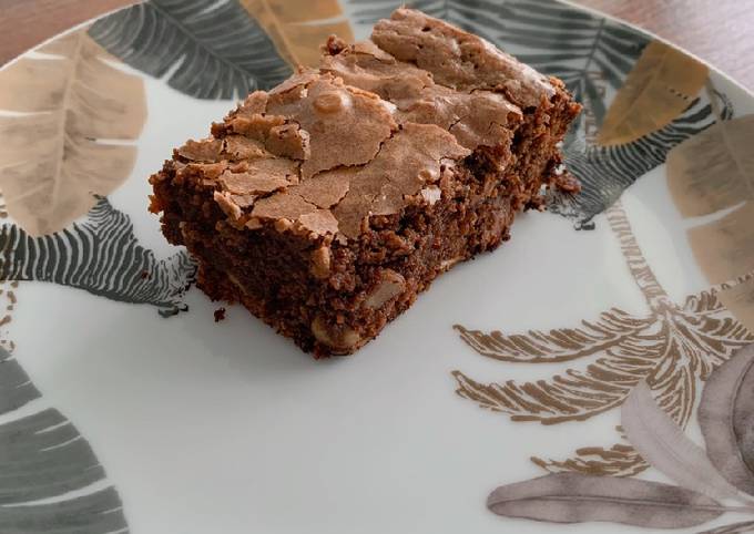 Brownie aux noix et amandes effilés