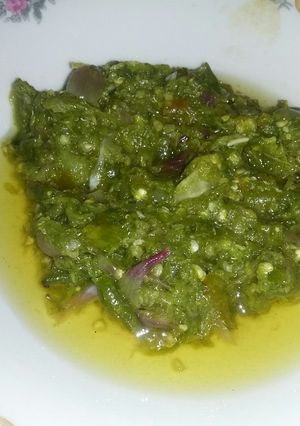 Foto resep Sambal lado ijau (sambal cabai hijau)