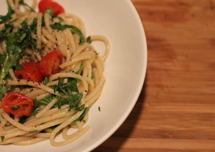 Linguine with lemon + white white sauce