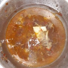 A picture of Beef soup.
