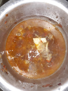A picture of Beef soup.