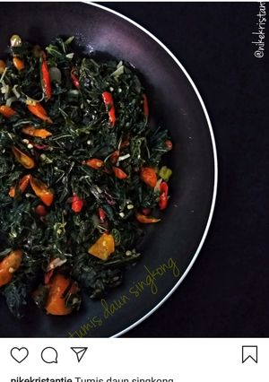 Foto resep Tumis daun singkong