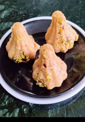 A picture of Fresh Coconut Modak.